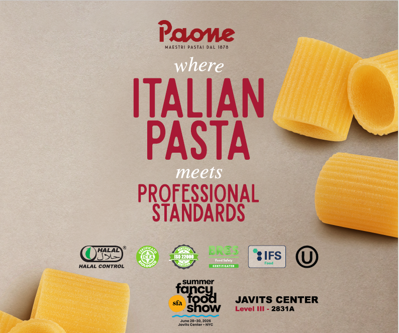 Pastificio Paone vola a New York: l'eccellenza della pasta italiana al Summer Fancy Food Show 2026